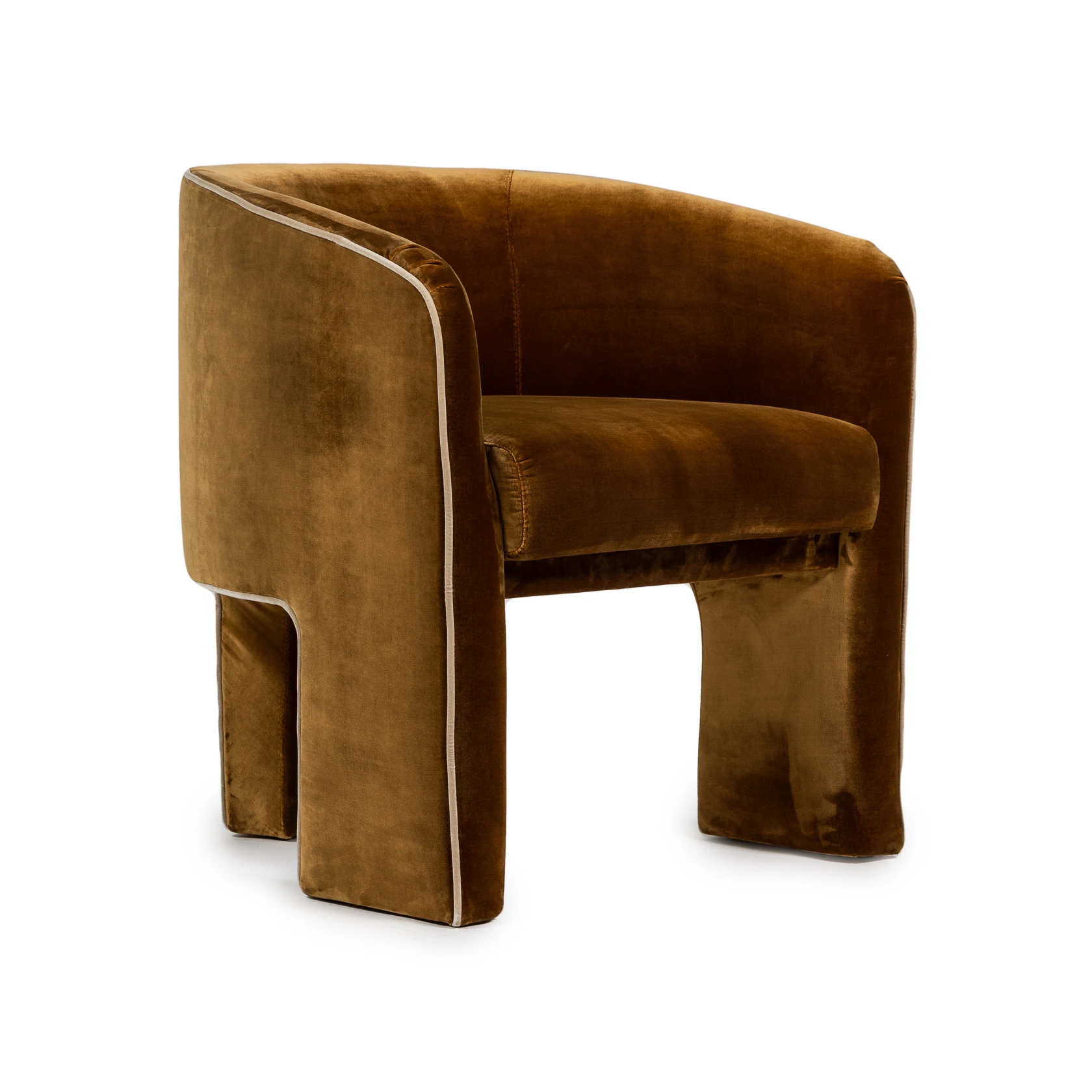 RIJD – Florian Lounge Chair – Ochre Velvet 3