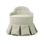 RIJD Lou Vanity Stool Waffle Sage