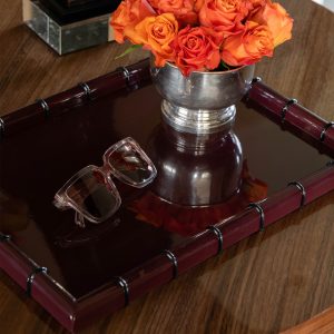 RIJD Bamboo Tray - Burgundy