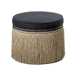 Laurent Pouf - Kanvas Ebony & Houlès Fringe