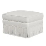 maxim ottoman fringe ivory