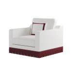 orlando chair burgundy fringe