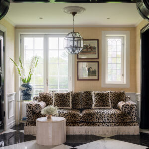 Orlando Sofa - Leo Velvet & Fringe